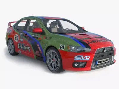 Mitsubishi Lancer Evo X 3D model