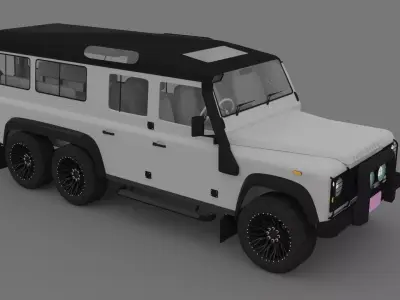 Defender 110 6x6 model 3D model