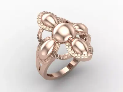 Plain Ring Women Ready STL 3DM Models Womens Rings 3D models 3D print model 73