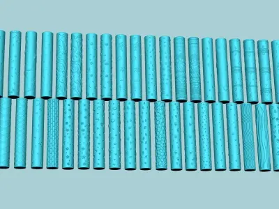 41 Texture Rollers Collection - Fondant Decoration Maker