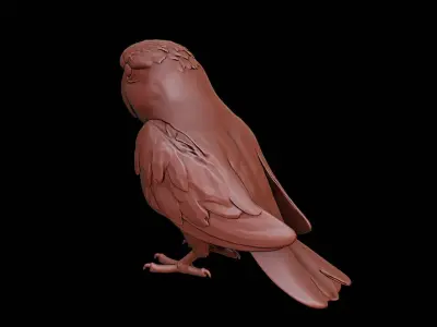 Parrot Animal Sculpture 3D print model get