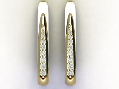 Classic Earrings 3D print model