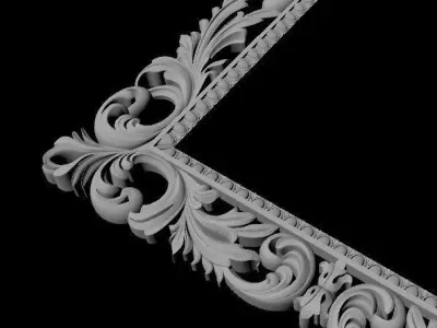 mirror ornate frame 3D model buy
