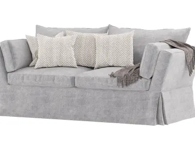 Aubourn double luxury sofa 3D model