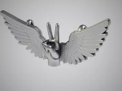 Peace Necklace 3D print model