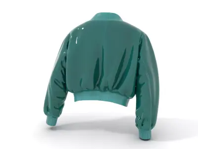 Emerald Satin Jacket model pack Low-poly 3D model