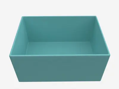 Jewelry Box with Ribbon 3D model