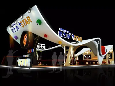 Exhibition - Area -28X11-3DMAX2009-027 3D model