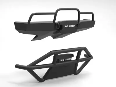 GENERIC TOYOTA BUMPERS Low-poly 3D model