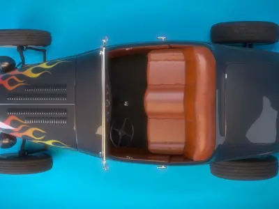 Hot Rod Roadster 3D model