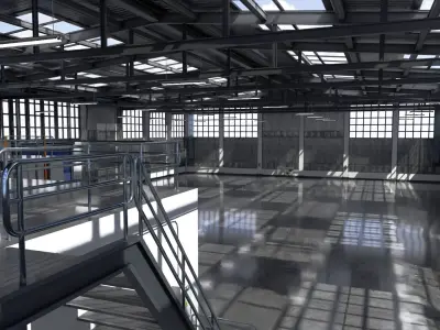 Warehouse Car repair shop 3D model