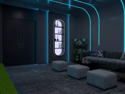 golf interior  3D model