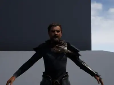 John the Warrior Free low-poly 3D model