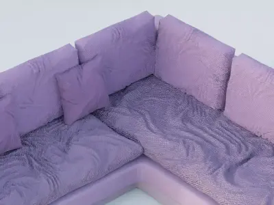 Buxtone Luvua Sofa 3D model