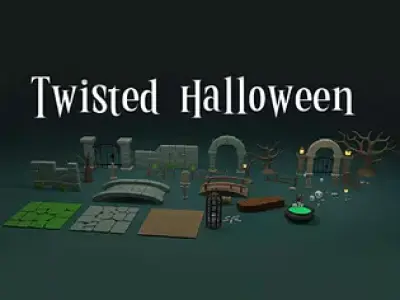 Low Poly Hunted Forest Pack Low-poly 3D model
