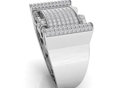 Bid fancy mans ring 3D print model