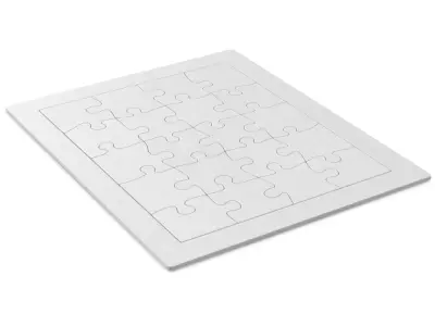 Jigsaw Puzzle - 20 piece Low-poly 3D model