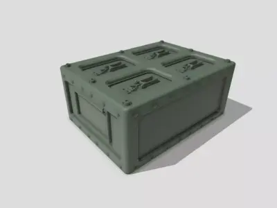 Army Case Crate 3D Print Ready 3D print model