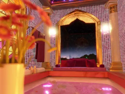 Fantasy Bathtub Suite 3D model