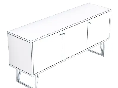 Crate and Barrel Hayes Sideboard 3D model