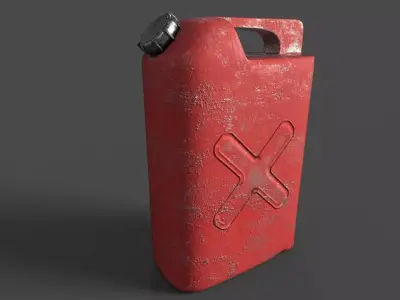 Petrol Can Low-poly 3D model