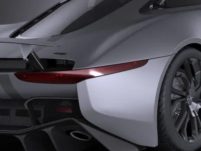 Jaguar C-X75 2017 VRAY 3D model