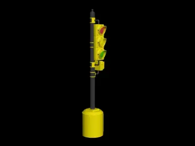 traffic light Free 3D model purchase