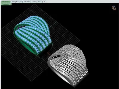 Ring twisted  3D print model