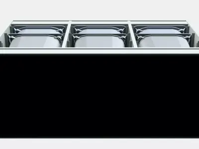 MICKE Add-on unit high Low-poly 3D model