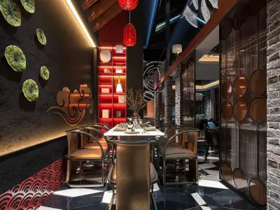 Luxury restaurant 129 3D model