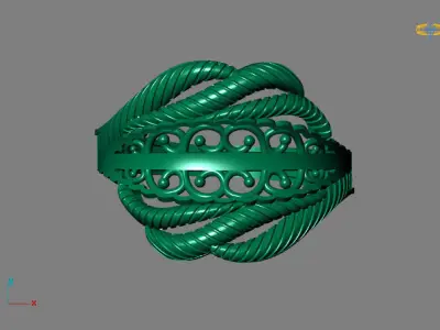 Fancy Womens Rings Plain Rings Ready STL 3DM Models Rings 3D print model 11
