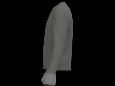 Male longsleeve 3D model