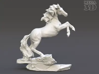 Horse Statue 220527 3D print model