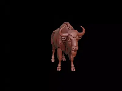Bison Animal Sculpture 3D print model purchase