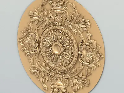 Round rosette 055 3D model