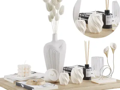 Decorative Set1 - minimalism 3D model