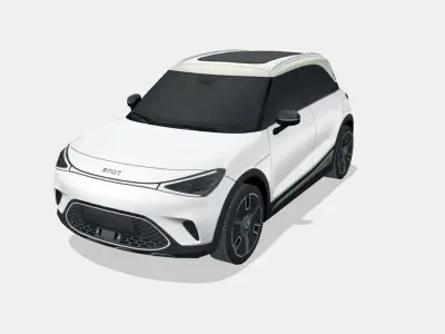 Smart 1 2023 Low-poly 3D model