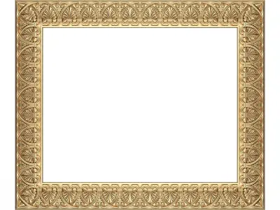 Classic Frame 032 Low-poly 3D model