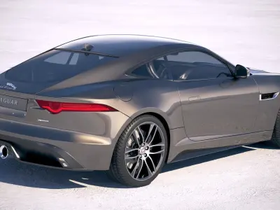 Jaguar F-Type R dynamic Coupe 2018 3D model