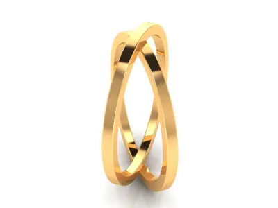 Ring M164 The luxury female abstract ring wedding 3D print model