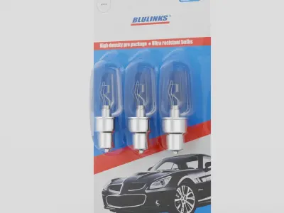 Vehicle light bulbs 3D model
