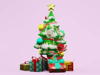 Christmas Tree 001 3D model