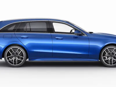 Mercedes-Benz C-class estate AMG-line 2021 3D model