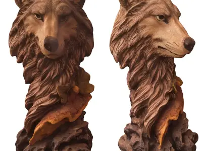 wolf 01 3D model