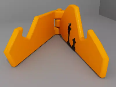 Halloween Phone Stand Support Holder 01 Low-poly 3D model
