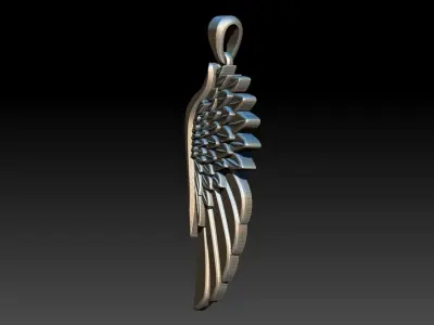 Wing Pendant 3D print model