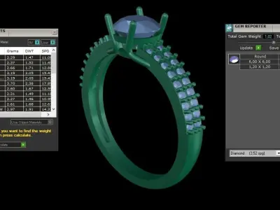 ring code 195 3D print model