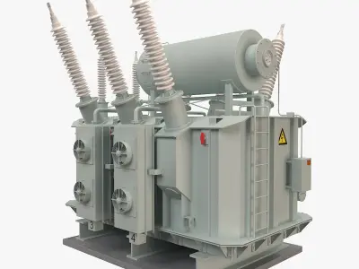 Electrical Transformer 2 3D model