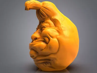 Halloween Pumpkin - High-Quality 3D Model 3D print model