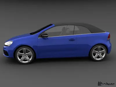 Volkswagen Golf R Cabriolet 2014 3D model